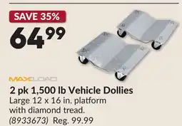Princess Auto 2 pk 1,500 lb Vehicle Dollies offer