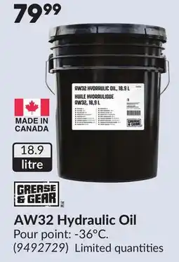 Princess Auto AW32 Hydraulic Oil offer