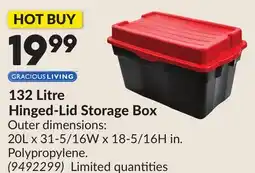 Princess Auto 132 Litre Hinged-Lid Storage Box offer