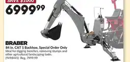 Princess Auto 84 in. CAT 1 Backhoe offer