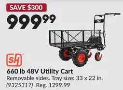 Princess Auto 660 lb 48V Utility Cart offer