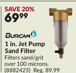Princess Auto 1 in. Jet Pump Sand Filter offer