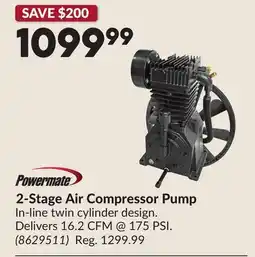 Princess Auto 2-Stage Air Compressor Pump offer