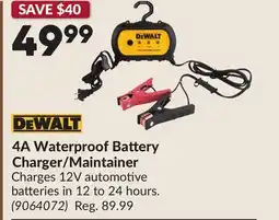 Princess Auto 4A Waterproof Battery Charger/Maintainer offer