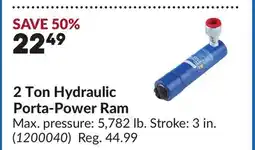 Princess Auto 2 Ton Hydraulic Porta-Power Ram offer