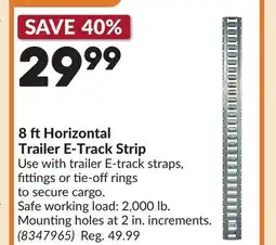 Princess Auto 8 ftHorizontal Trailer E-Track Strip offer