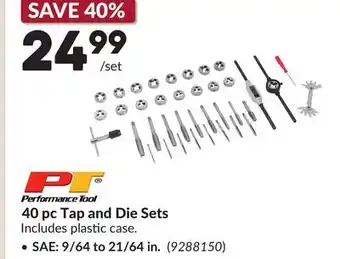 Princess Auto 40 pc Tap and Die Sets offer