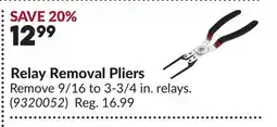 Princess Auto Relay Removal Pliers offer