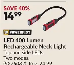 Princess Auto LED 400 Lumen Rechargeable Neck Light offer