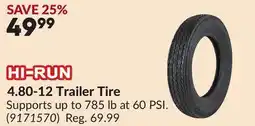 Princess Auto 4.80-12 Trailer Tire offer