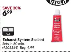 Princess Auto Exhaust System Sealant offer