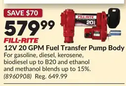 Princess Auto 12V 20 GPM Fuel Transfer Pump Body offer