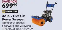 Princess Auto 32 in. 212cc Gas Power Sweeper offer