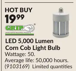 Princess Auto LED 5,000 Lumen Corn Cob Light Bulb offer