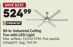 Princess Auto 84 in. Industrial Ceiling Fan with LED Light offer