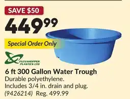 Princess Auto 6 ft300 Gallon Water Trough offer
