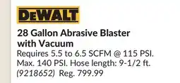 Princess Auto 28 Gallon Abrasive Blaster with Vacuum offer