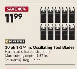 Princess Auto 10 pk 1-1/4 in. Oscillating Tool Blades offer