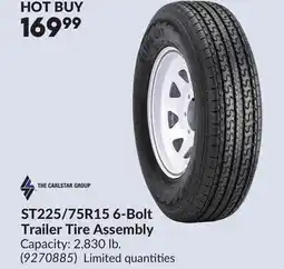 Princess Auto ST225/75R15 6-Bolt Trailer Tire Assembly offer