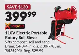 Princess Auto 110V Electric Portable Rotary Soil Sieve offer