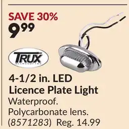 Princess Auto 4-1/2 in. LED Licence Plate Light offer