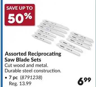 Princess Auto Assorted Reciprocating Saw Blade Sets offer