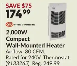 Princess Auto 2,000W Compact Wall-Mounted Heater offer