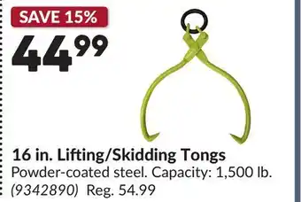 Princess Auto 16 in. Lifting/Skidding Tongs offer