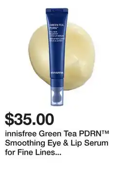 Sephora innisfree Green Tea PDRN Smoothing Eye & Lip Serum for Fine Lines + Wrinkles offer