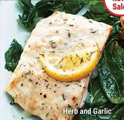 M & M Food Market Herb and Garlic Pink Salmon in Sauce offer