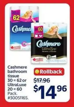 Walmart Cashmere Bathroom Tissue offer