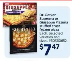 Walmart Dr. Oetker Suprema or Giuseppe Pizzeria stuffed crust frozen pizza offer