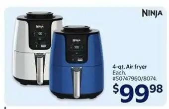 Walmart Ninja 4-qt. Air Fryer offer