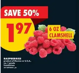 No Frills Raspberries offer