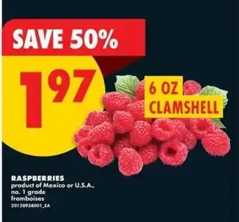 No Frills Raspberries offer
