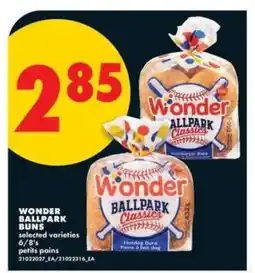 No Frills WONDER BALLPARK BUNS offer