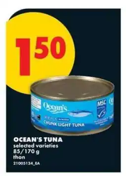 No Frills OCEAN'S TUNA offer