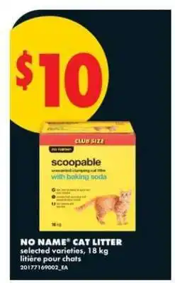 No Frills NO NAME CAT LITTER offer