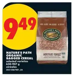 No Frills NATURE'S PATH ORGANIC BAGGED CEREAL offer
