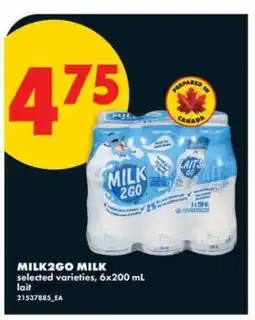 No Frills Milk2Go Milk offer
