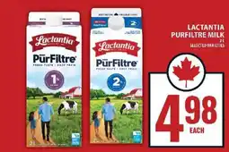 Food Basics LACTANTIA PURFILTRE MILK offer