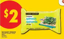 No Frills NO NAME SPINACH offer
