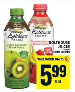 Food Basics Bolthouse Juices offer