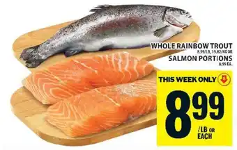 Food Basics Whole Rainbow Trout or Salmon Portions offer