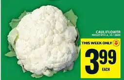 Food Basics CAULIFLOWER offer