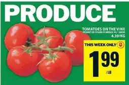 Food Basics TOMATOES ON THE VINE offer