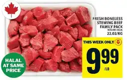 Food Basics FRESH BONELESS STEWING BEEF FAMILY PACK offer