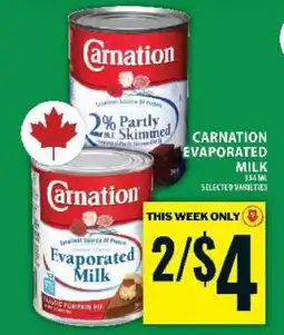 Food Basics CARNATION EVAPORATED MILK offer