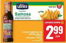 Food Basics Lazeez Samosas or Spring Rolls offer
