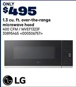 RONA LG 1.3 cu. ft. over-the-range microwave hood offer